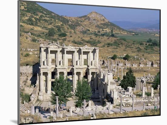 Library of Celsus, Ephesus, Egee Region, Anatolia, Turkey-Bruno Morandi-Mounted Photographic Print