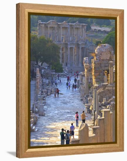 Library of Celsus, Ephesus, Turkey-Neil Farrin-Framed Premier Image Canvas