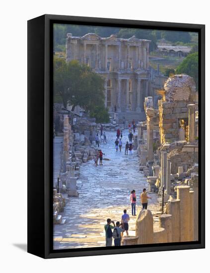 Library of Celsus, Ephesus, Turkey-Neil Farrin-Framed Premier Image Canvas