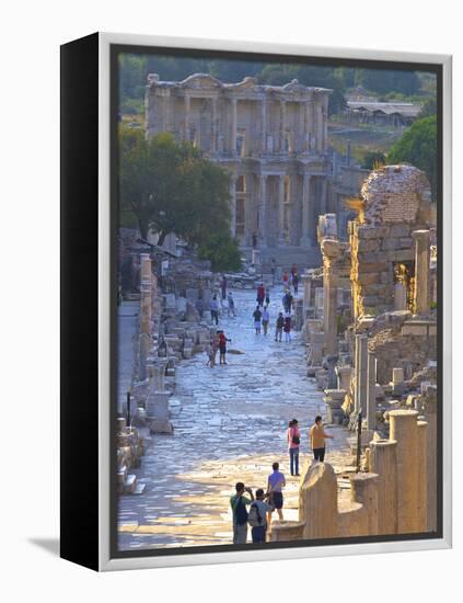 Library of Celsus, Ephesus, Turkey-Neil Farrin-Framed Premier Image Canvas