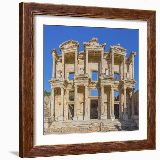 Library of Celsus, Ruins of ancient Ephesus, Selcuk, Izmir Province, Turkey-Ian Trower-Framed Photographic Print