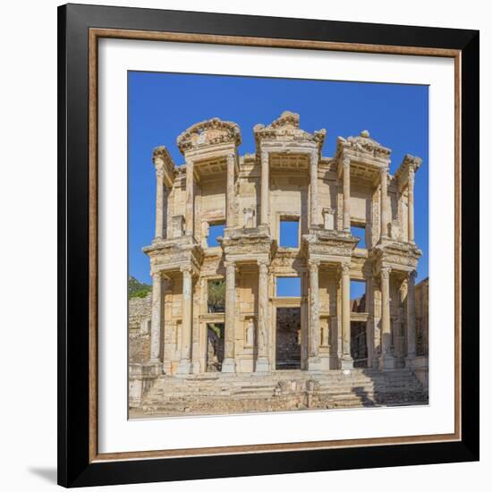 Library of Celsus, Ruins of ancient Ephesus, Selcuk, Izmir Province, Turkey-Ian Trower-Framed Photographic Print