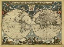 17th Century World Map-Library of Congress-Photographic Print