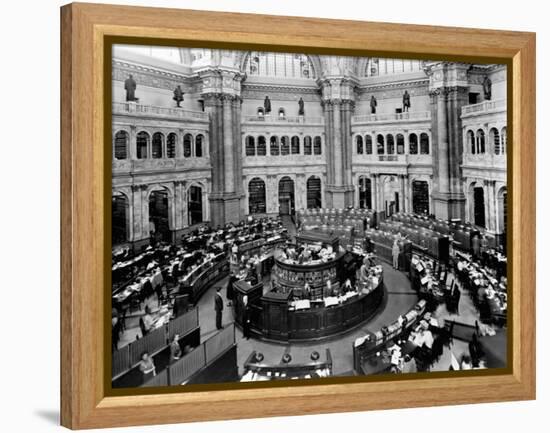 Library of Congress Reading Room-null-Framed Premier Image Canvas