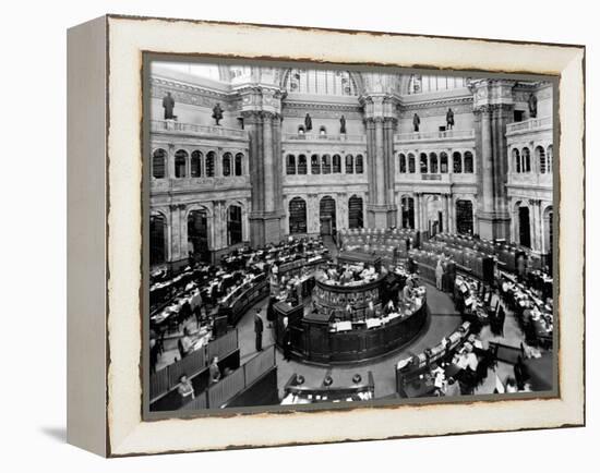 Library of Congress Reading Room-null-Framed Premier Image Canvas