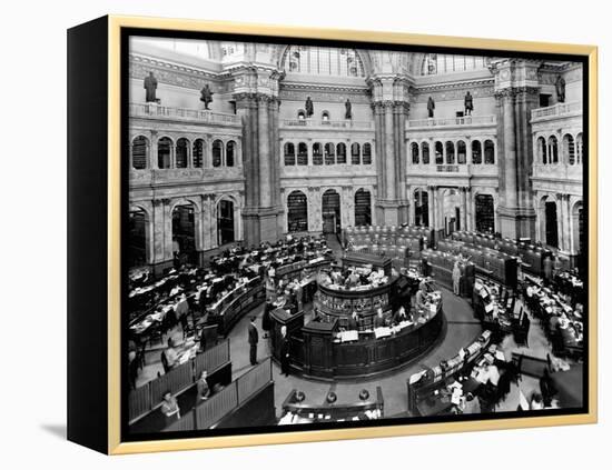 Library of Congress Reading Room-null-Framed Premier Image Canvas