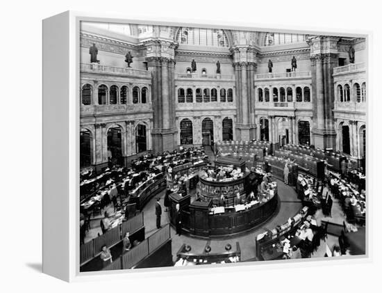 Library of Congress Reading Room-null-Framed Premier Image Canvas