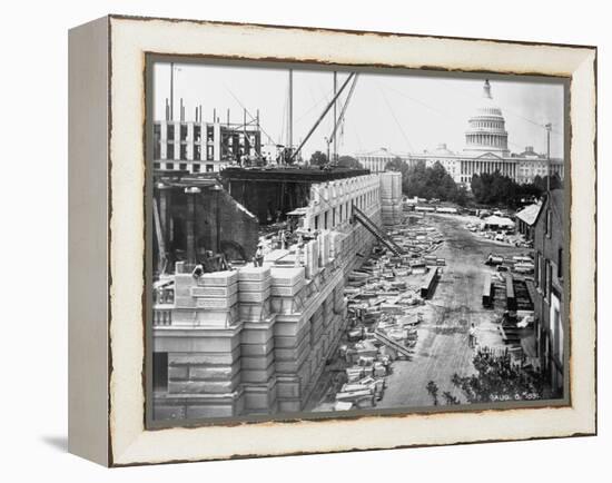 Library of Congress under Construction-null-Framed Premier Image Canvas