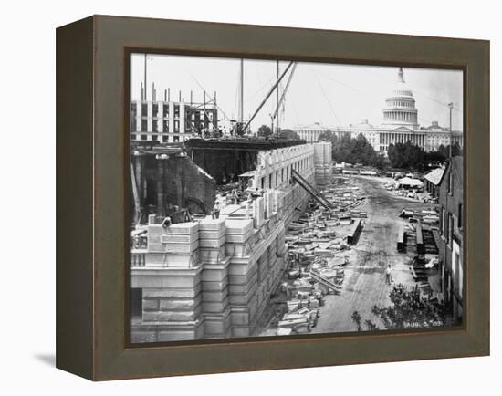 Library of Congress under Construction-null-Framed Premier Image Canvas