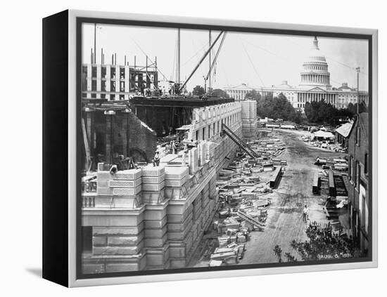 Library of Congress under Construction-null-Framed Premier Image Canvas