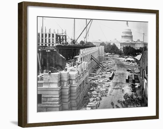 Library of Congress under Construction-null-Framed Photographic Print