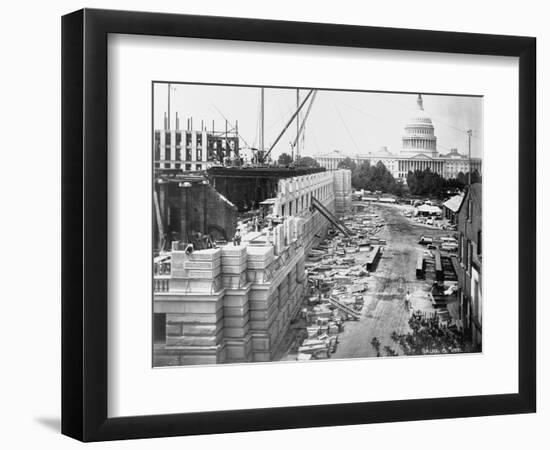 Library of Congress under Construction-null-Framed Photographic Print