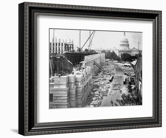 Library of Congress under Construction-null-Framed Photographic Print