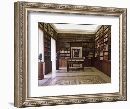 Library of the Italian Geographical Society, Mattei Palace-null-Framed Giclee Print