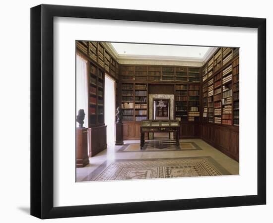 Library of the Italian Geographical Society, Mattei Palace-null-Framed Giclee Print