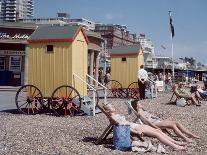 Sea Front and Beach at Bournemouth, 1971-Library-Photographic Print