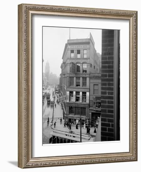 Library Park, Gratiot Avenue Farmer Street, Detroit, Mich.-null-Framed Photo