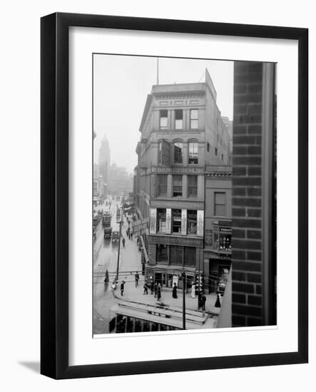 Library Park, Gratiot Avenue Farmer Street, Detroit, Mich.-null-Framed Photo