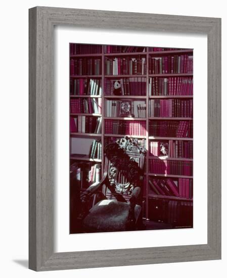 Library Study at Chartwell, Home of Former British Pm Winston Churchill-William Sumits-Framed Photographic Print