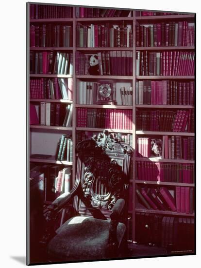 Library Study at Chartwell, Home of Former British Pm Winston Churchill-William Sumits-Mounted Photographic Print