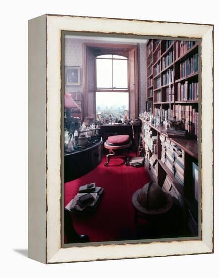 Library Study of Famed Naturalist Charles Darwin-Mark Kauffman-Framed Premier Image Canvas