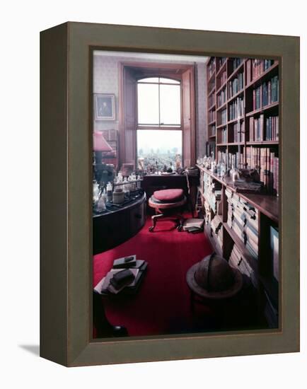 Library Study of Famed Naturalist Charles Darwin-Mark Kauffman-Framed Premier Image Canvas