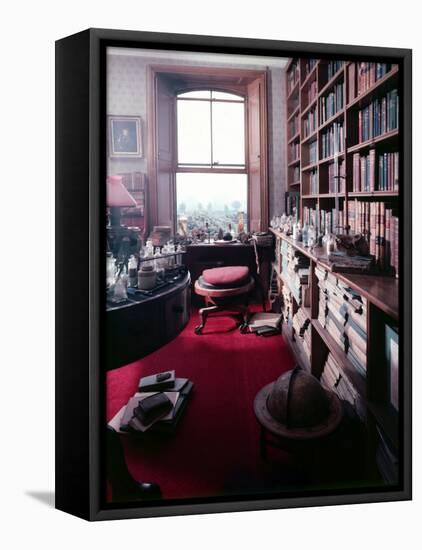 Library Study of Famed Naturalist Charles Darwin-Mark Kauffman-Framed Premier Image Canvas