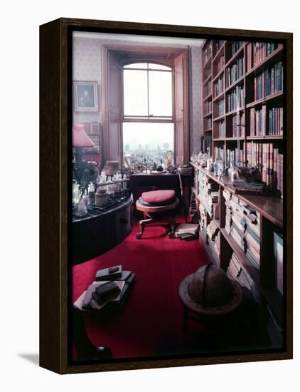 Library Study of Famed Naturalist Charles Darwin-Mark Kauffman-Framed Premier Image Canvas