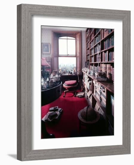 Library Study of Famed Naturalist Charles Darwin-Mark Kauffman-Framed Photographic Print