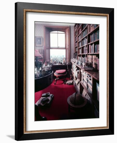 Library Study of Famed Naturalist Charles Darwin-Mark Kauffman-Framed Photographic Print