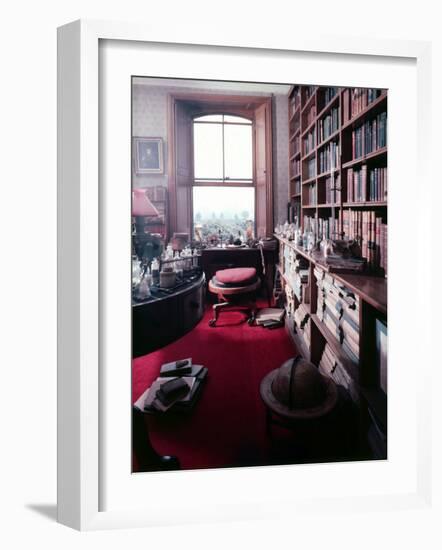 Library Study of Famed Naturalist Charles Darwin-Mark Kauffman-Framed Photographic Print