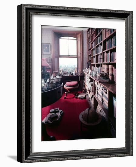 Library Study of Famed Naturalist Charles Darwin-Mark Kauffman-Framed Photographic Print