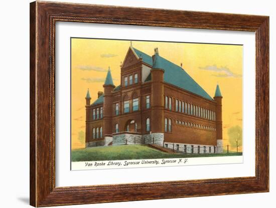 Library, Syracuse University, New York-null-Framed Art Print