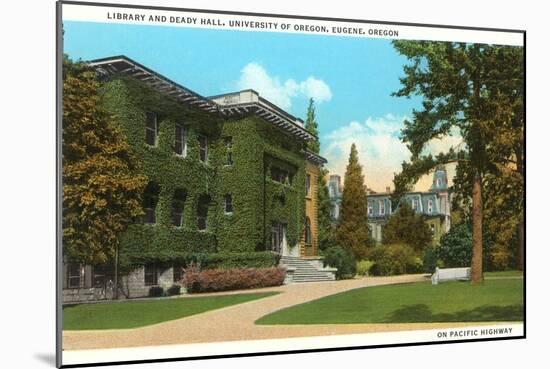 Library, University of Oregon, Eugene-null-Mounted Art Print