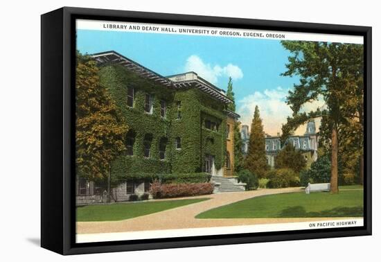 Library, University of Oregon, Eugene-null-Framed Stretched Canvas