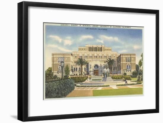 Library, USC, Los Angeles, California-null-Framed Art Print