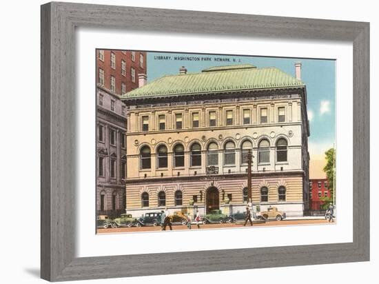 Library, Washington Park, Newark, New Jersey-null-Framed Premium Giclee Print