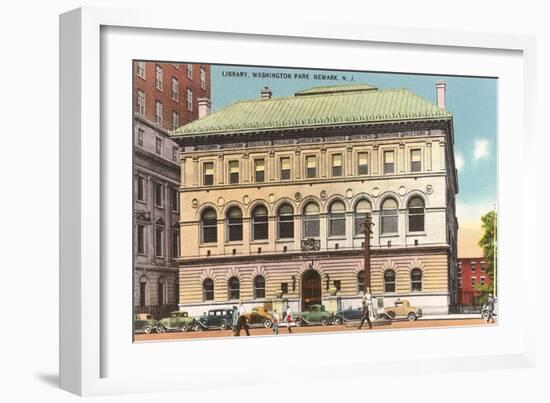 Library, Washington Park, Newark, New Jersey-null-Framed Premium Giclee Print