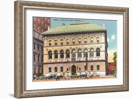 Library, Washington Park, Newark, New Jersey-null-Framed Art Print