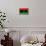 Libya Flag Design with Wood Patterning - Flags of the World Series-Philippe Hugonnard-Framed Stretched Canvas displayed on a wall