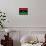 Libya Flag Design with Wood Patterning - Flags of the World Series-Philippe Hugonnard-Framed Stretched Canvas displayed on a wall