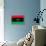 Libya Flag Design with Wood Patterning - Flags of the World Series-Philippe Hugonnard-Framed Stretched Canvas displayed on a wall