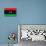 Libya Flag Design with Wood Patterning - Flags of the World Series-Philippe Hugonnard-Premium Giclee Print displayed on a wall