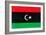 Libya Flag Design with Wood Patterning - Flags of the World Series-Philippe Hugonnard-Framed Premium Giclee Print