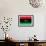 Libya Flag Design with Wood Patterning - Flags of the World Series-Philippe Hugonnard-Framed Premium Giclee Print displayed on a wall