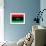 Libya Flag Design with Wood Patterning - Flags of the World Series-Philippe Hugonnard-Framed Premium Giclee Print displayed on a wall