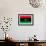 Libya Flag Design with Wood Patterning - Flags of the World Series-Philippe Hugonnard-Framed Premium Giclee Print displayed on a wall