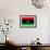 Libya Flag Design with Wood Patterning - Flags of the World Series-Philippe Hugonnard-Framed Premium Giclee Print displayed on a wall