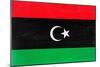 Libya Flag Design with Wood Patterning - Flags of the World Series-Philippe Hugonnard-Mounted Art Print