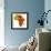 Libya on Actual Map of Africa-michal812-Framed Premium Giclee Print displayed on a wall